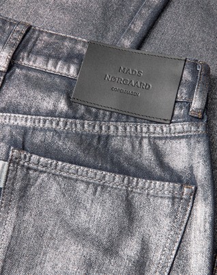Metallic Christel Jeans - Gun Metal 